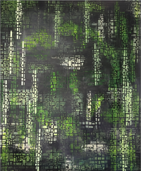 Green Matrix 00_90x110x1,5cm