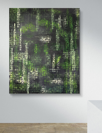 Green Matrix 02_90x110x1,5cm